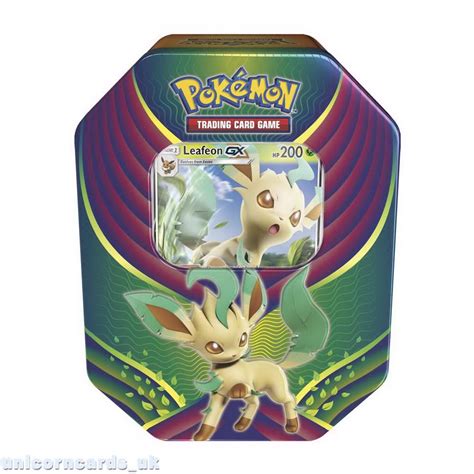 Pokemon Tcg Evolution Celebration Tin Leafeon Gx Brand New And