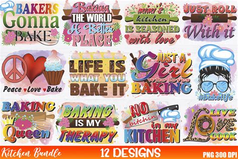 Kitchen Sublimation Bundle Graphic By Withoutdreamsplease · Creative