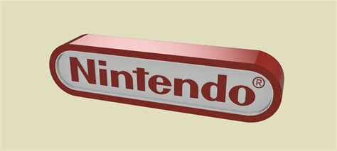 Archivo STL Logotipo Brillante De Nintendo Modelo Para Descargar Y