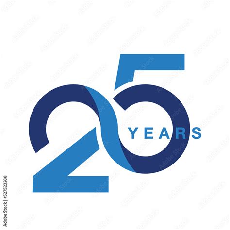 Years Anniversary Silver Jubilee Seamless Infinity Logo Icon Unit