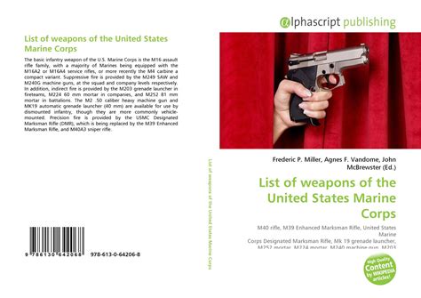 List of weapons of the United States Marine Corps, 978-613-0-64206-8 ...