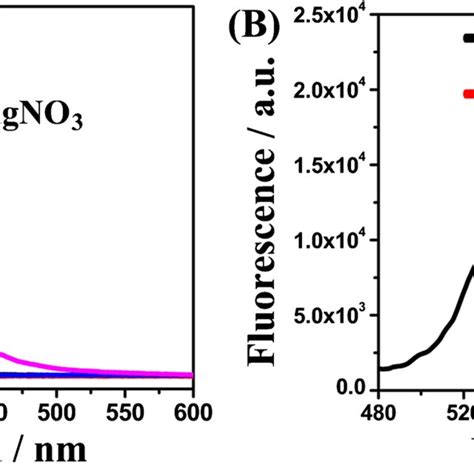 Auv Vis Absorption Spectra Of Dna Templated Agncs Mol L Agno