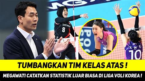 GEMPARKAN LIGA VOLI KOREACATATKAN STATISTIK APIK MEGAWATI JADI