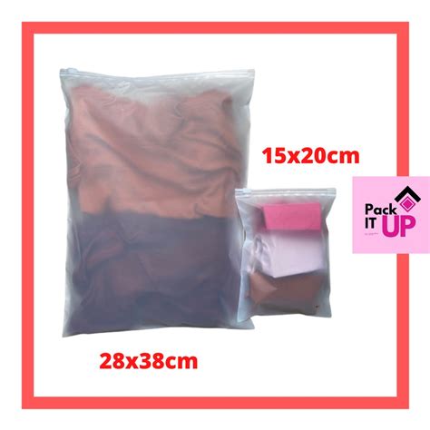 Frosted Ziplock Bag Matte Ziplock Packaging Shopee Philippines