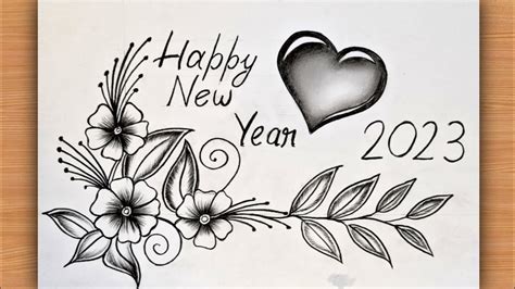 Happy New Year Drawing 2023 Get New Year 2023 Update
