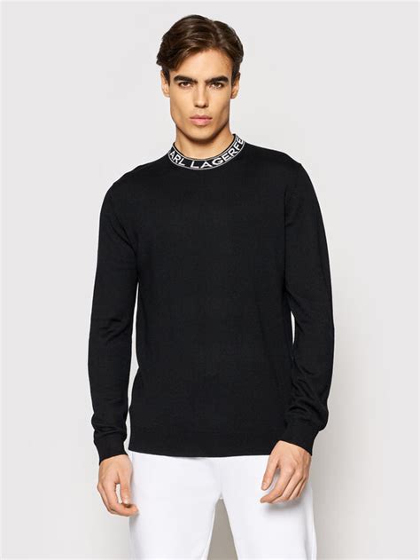 Karl Lagerfeld Sweter Knit Czarny Regular Fit Modivo Pl