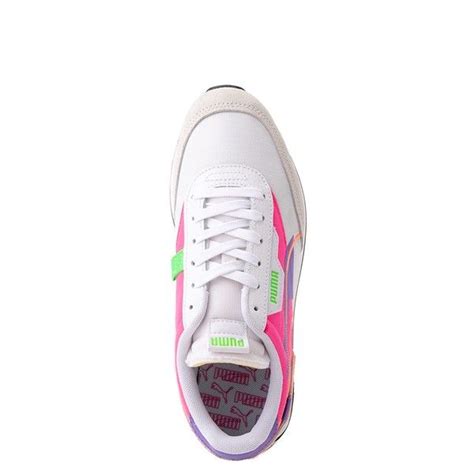 Womens Puma Future Rider Twofold Athletic Shoe White Purple Pink Journeys Pumas Shoes