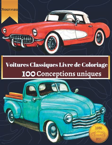 Buy Voitures Classiques Livre De Coloriage Une Collection De