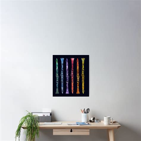 Rainbow Clarinets Poster For Sale By PaintboxCollage Redbubble