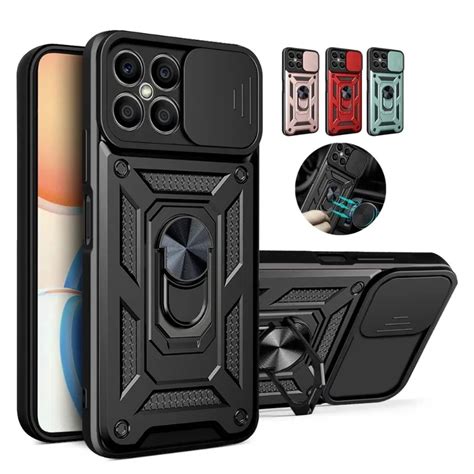 Shockproof Armor Casing Push Pull Slide Camera Phone Case For Honor X A