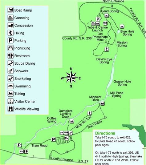 Map Of Natural Springs In Florida | Printable Maps