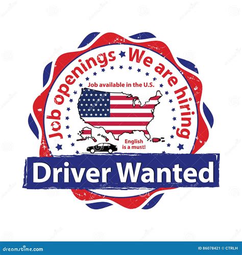 driver needed stock vector illustration  openings