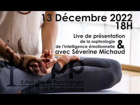 Live de Présentation formation Sophrologie et intelligence émotionnelle