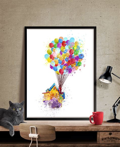 Up movie Pixar up Disney Watercolor Art Disney Pixar Up | Etsy ...