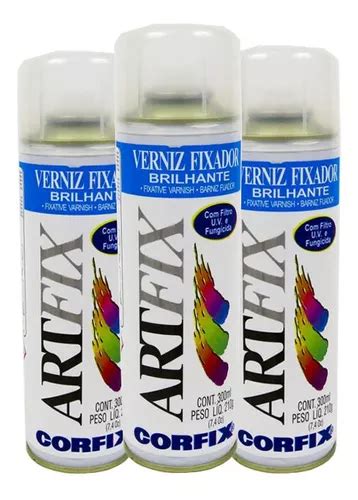 X Verniz Fixador Spray Artfix Brilhante Parcelamento Sem Juros