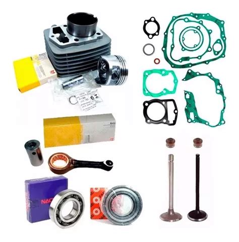 Kit Motor Cbx 200 Strada Nx 200 Xr 200 Rolamentos Biela