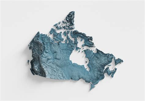 Canada Shaded Relief – Visual Wall Maps Studio