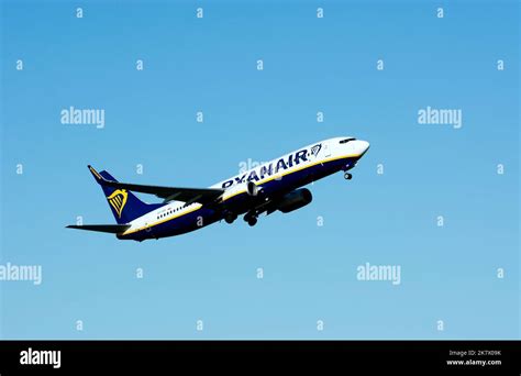 Ryanair Boeing As Taking Off At Birmingham Airport Uk Sp Rsi