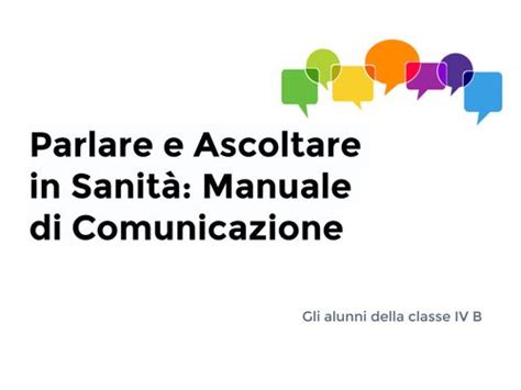 Book Creator La Comunicazione Efficace In Ambito Sanitario