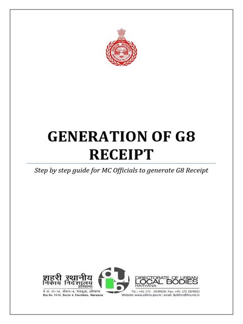 How To Generate G8 Receipt On Ndc Pdf Payments Cheque