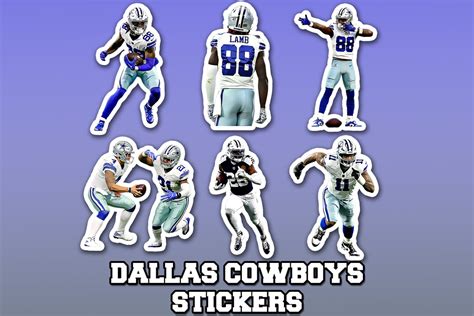 Nfl Dallas Cowboys Sticker Bundle Waterproof Cowboys Vinyl Sticker T