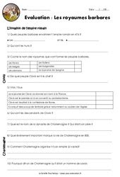 Evaluation Histoire Cm Bilan Et Controle Corrig Pdf Imprimer