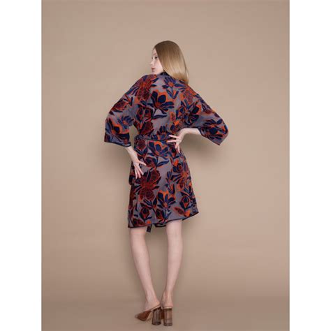 Coco Heart Kimono BonBon Lingerie Wolf Badger