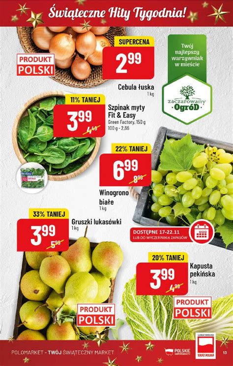 Polomarket Gazetka Kapusta Peki Ska Gruszki Winogrono