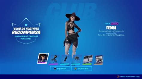 Club De Fortnite Julio Nueva Skin Fedra Ya Disponible Meristation