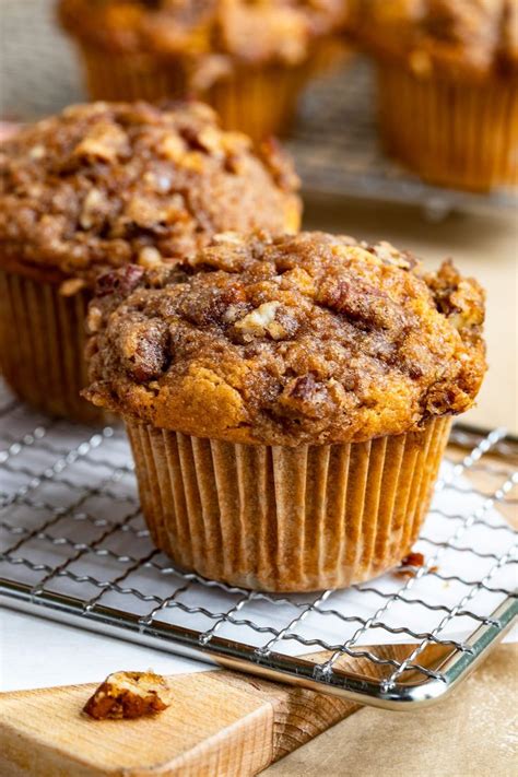 Sweet Potato Muffins With Pecan Streusel Recipe Sweet Potato Muffins Sweet Potato Muffin