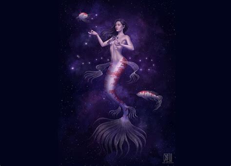 Zodiac Pisces Girl Fish Pisces Tinytruc Fantasy Zodiac HD