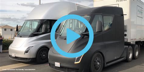 Tesla Transports Batteries With Semi Electric Truck Video