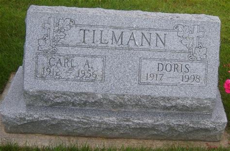 Doris Anna Schafer Tilmann M Morial Find A Grave