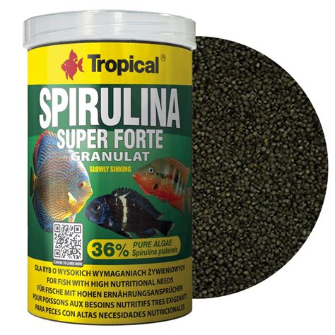 Tropical Super Spirulina Forte Granulat 100ml 60g Pokarm Dla Ryb