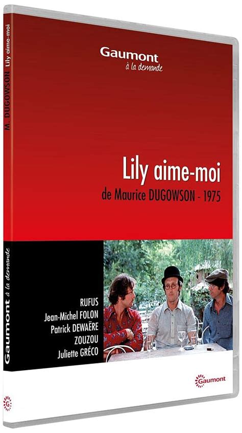 Lily Aime Moi Francia Dvd Amazon Es Rufus Jean Michel Folon