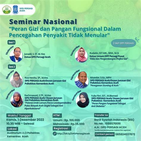 Dpd Persagi Aceh Menggelarkan Seminar Nasional