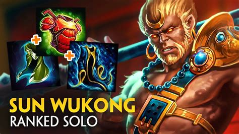 Essa NOVA BUILD Tanka MUITO SMITE Sun Wukong Solo YouTube