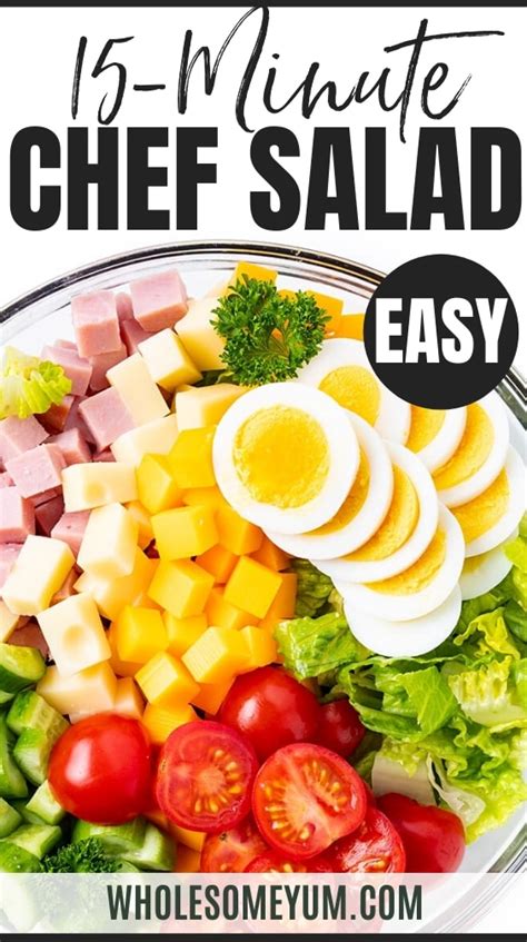 Chef Salad Easy In 15 Minutes Wholesome Yum