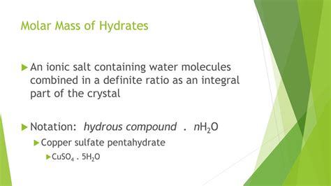 Calculating Molar Mass Ppt Download