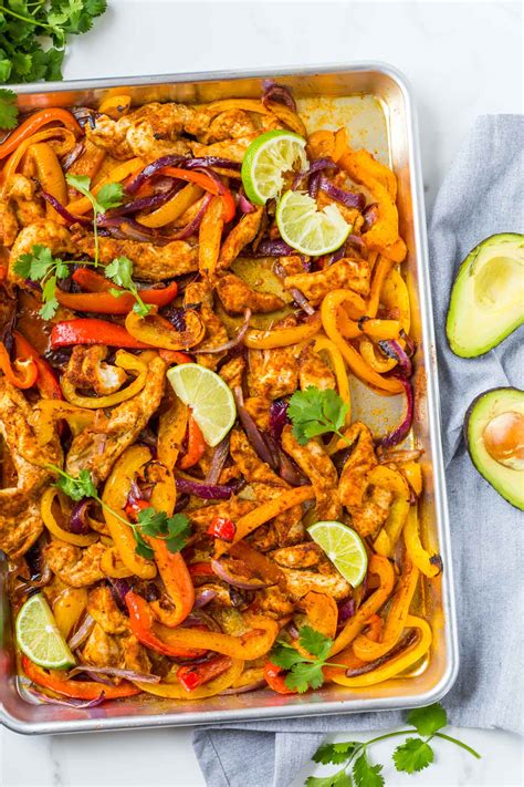 Sheet Pan Chicken Fajitas Paleo Whole Keto The Healthy Consultant