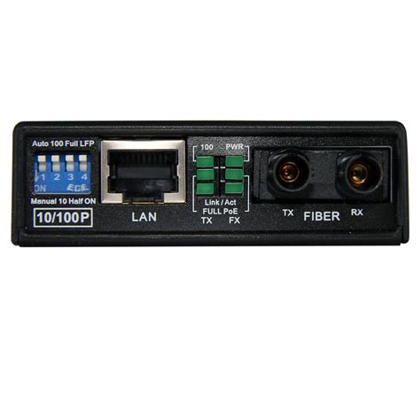 Fiber To Ethernet Media Converter W Poe Fiber Media Converters