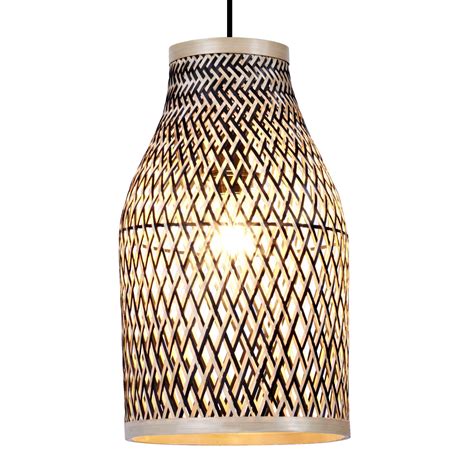 Colours Pianosa Black Bamboo Light Shade D23cm Departments Diy At