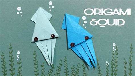 Origami Squid Paper Squid Craft Origami Easy YouTube