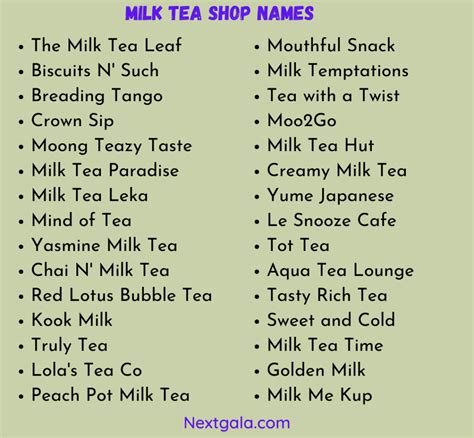 Best Names For Tea Business At Mary Eddy Blog