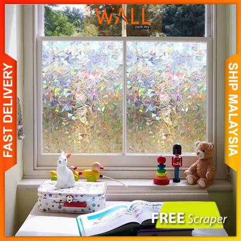 Window Film 3d Refractive Glass Sticker Window Tinted Shading Film Tint