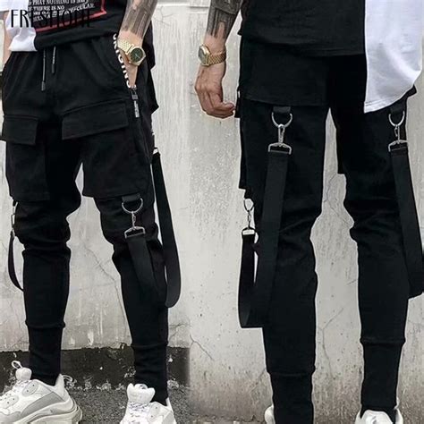 Calça Cargo Com Vários Bolsos Calça Jogger Com Cordão De Amarrar Com