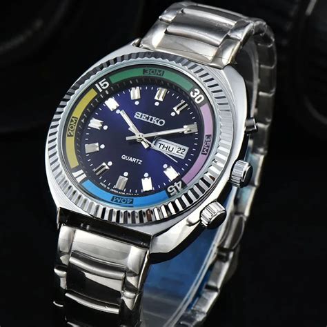 Seiko Reloj Anal Gico De Acero Inoxidable Para Hombre Accesorio De Pulsera De Cuarzo Resistente