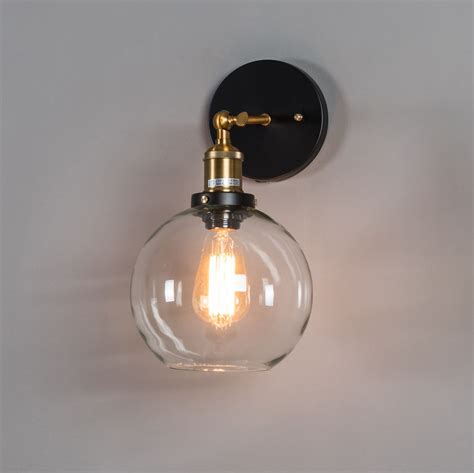 Retro Round Glass Wall Light Design Lamp Olivia