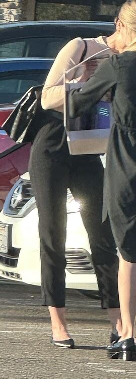 Insanely Sexy Professional Milf With A Wedgie In Slacks Spandex