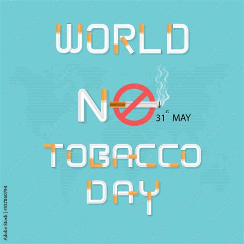 World No Tobacco Day Infographic Background Design World No Smoking Day